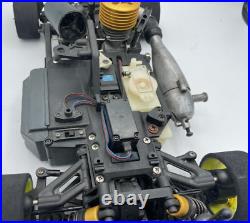 For parts Kyosho engine car V-One S 4WD chassis vintage rare For parts Kyosho engine car V-One S 4WD chassis vintage rare