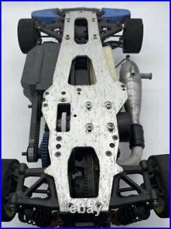 For parts Kyosho engine car V-One S 4WD chassis vintage rare For parts Kyosho engine car V-One S 4WD chassis vintage rare