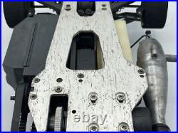 For parts Kyosho engine car V-One S 4WD chassis vintage rare For parts Kyosho engine car V-One S 4WD chassis vintage rare