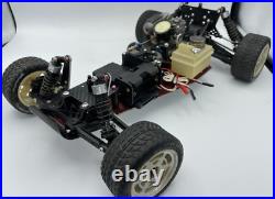 For parts Kyosho engine car vintage chassis with engine For parts Kyosho engine car vintage chassis with engine