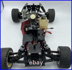 For parts Kyosho engine car vintage chassis with engine For parts Kyosho engine car vintage chassis with engine