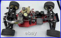 For parts Kyosho engine car vintage chassis with engine For parts Kyosho engine car vintage chassis with engine