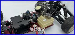 For parts Kyosho engine car vintage chassis with engine For parts Kyosho engine car vintage chassis with engine