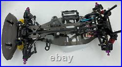 For parts TAMIYA TA04 TA-04 carbon chassis with motor vintage rare