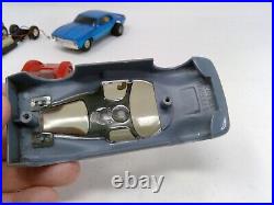 Group of Vintage Eldon Slot Car Covers and Parts