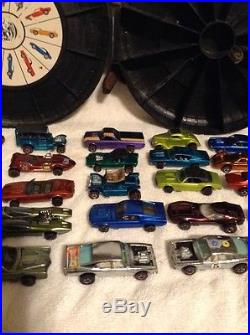 HOT WHEELS PARTS OR RESTORATION Rally Case Full Of Vintage Cars Look 24 Cars