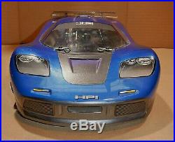 HPI RS4 Sport 2 Vintage RC 1/10 Electric Sedan GRP Wheels and Foam Pre-Owned