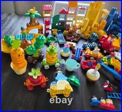 HUGE LOT LEGO DUPLO BULK 500 pcs LARGE BUILDING BRICKS with rare & vintage parts