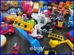 HUGE LOT LEGO DUPLO BULK 500 pcs LARGE BUILDING BRICKS with rare & vintage parts