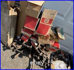 HUGE LOT Vintage Car Parts 1930's-70's MUFFLER, STRUTS, ARMS, MOUNTS, ETC