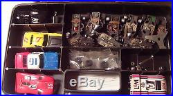 HUGE LOT of Vintage AFX Slot Cars, TONS OF EXTRAS, Bodies, Parts, Pit Kit Box, etc