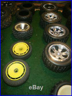 HUGE LOT vintage & Used RC CAR TRUCK PARTS RC Cars TIRES Etc Rims wheels