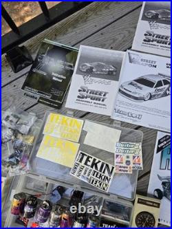 HUGE Lot Of Vintage RC Car Parts, Motors, Manuals, Wheels, Tires, Etc New & Used