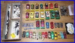 HUGE Slot car lot aurora afx t jet and more complete cars and many parts vintage