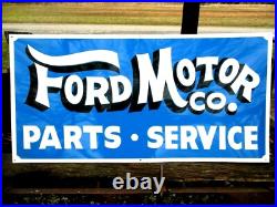 Hand Painted FORD MOTOR Co. Car Truck Auto Parts Service Dealership Hotrod Sign Hand Painted FORD MOTOR Co. Car Truck Auto Parts Service Dealership Hotrod Sign