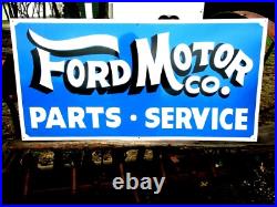Hand Painted FORD MOTOR Co. Car Truck Auto Parts Service Dealership Hotrod Sign Hand Painted FORD MOTOR Co. Car Truck Auto Parts Service Dealership Hotrod Sign
