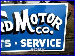 Hand Painted FORD MOTOR Co. Car Truck Auto Parts Service Dealership Hotrod Sign Hand Painted FORD MOTOR Co. Car Truck Auto Parts Service Dealership Hotrod Sign