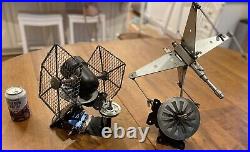 Homemade Vintage Star Wars Tie Fighter & X-Wing Fighter From Car Parts