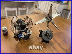 Homemade Vintage Star Wars Tie Fighter & X-Wing Fighter From Car Parts