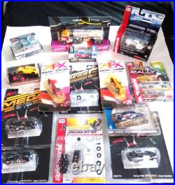 Huge 1/64 Scale Vintage, Rare, Used & New HO SLOT CARS BODIES & Parts Lot