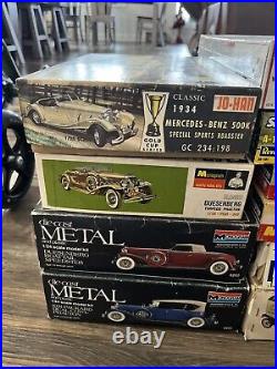 Huge Lot Of 13 Car & Plane & Ship Kits! Originals Kits & Others! Look