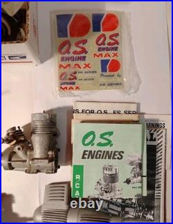 Huge Lot Of Vintage Model Airplane Engines Merlin K&B Parts Motors Rare Car
