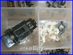 Huge Lot of vintage HO Triang Minic Slot Cars and Slot Car Parts exc