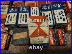 Huge lot of 1940's -1970s NOS Car Engine Parts Hardware Mopar Autolite In Boxes