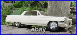 Johan 1963 Cadillac White Vintage Friction Dealer Promo Car FOR PARTS AS IS