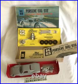 K&B Porsche 906/916 Slot Car Model 1/24 VTG Open Box-Sealed Parts Compl. WithInstr