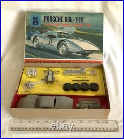 K&B Porsche 906/916 Slot Car Model 1/24 VTG Open Box-Sealed Parts Compl. WithInstr