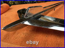 LARGE Vintage 1956 PLYMOUTH HOOD ORNAMENT Chrome AUTO Car Part 1646428 AIRPLANE