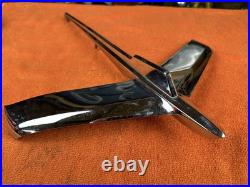 LARGE Vintage 1956 PLYMOUTH HOOD ORNAMENT Chrome AUTO Car Part 1646428 AIRPLANE