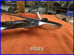 LARGE Vintage 1956 PLYMOUTH HOOD ORNAMENT Chrome AUTO Car Part 1646428 AIRPLANE