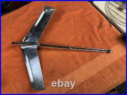 LARGE Vintage 1956 PLYMOUTH HOOD ORNAMENT Chrome AUTO Car Part 1646428 AIRPLANE