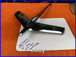 LARGE Vintage 1956 PLYMOUTH HOOD ORNAMENT Chrome AUTO Car Part 1646428 AIRPLANE