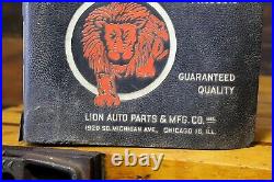 LION Motor Oil Automotive Parts Catalog Binder Vintage Brochure Car manual Gas