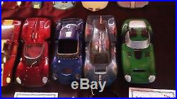 Lot Of Vintage (1960's) 1/24 Slot Car Bodies, Chassis, Motors And Misc. Parts