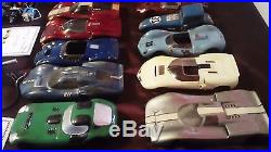 Lot Of Vintage (1960's) 1/24 Slot Car Bodies, Chassis, Motors And Misc. Parts