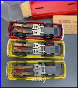 Large Lot Vintage N Faller AMS Slot Car Buses & Track Parts AB N0303