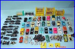 Large Lot of Vintage HO Slot Cars & Parts