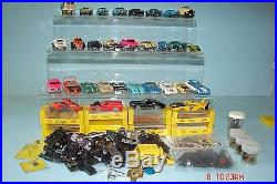 Large Lot of Vintage HO Slot Cars & Parts
