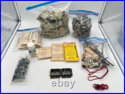 Large Vintage HO Scale Train Lot Cars Track Transformers Bridges Parts Untested