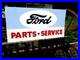 Large-Vintage-Hand-Painted-Metal-FORD-PARTS-SERVICE-Truck-Gas-Oil-Car-Lot-Sign-01-vctf