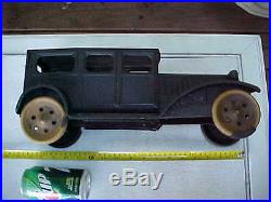 Large Vintage Old Antique Scheible Pressed Steel Toy Sedan Car Parts Restoration