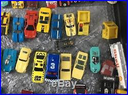 Large lot of Vintage Aurora AFX Tyco chassis parts bodies Slot Cars Tires Motors