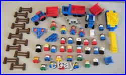 Lego Duplo Vintage Lot Blocks Figures Animals Cars Fence Parts & Pieces L@@K