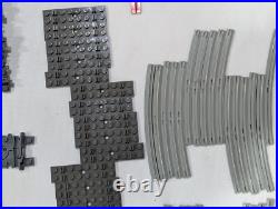 Lego Vintage and Modern Train Parts Tracks Cars Rails Signal Post & Minifigures