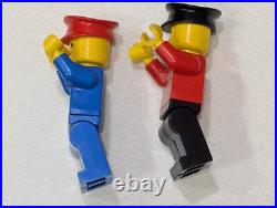 Lego Vintage and Modern Train Parts Tracks Cars Rails Signal Post & Minifigures