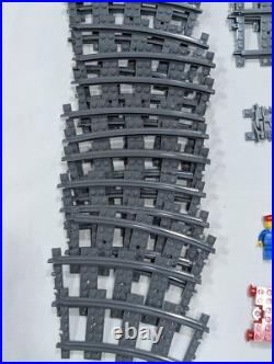 Lego Vintage and Modern Train Parts Tracks Cars Rails Signal Post & Minifigures